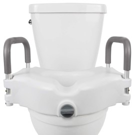 Vive Raised Toilet Seat - 5" Portable, Elevated Toilet Seat Riser & Extender - Elongated and Standard Fit Commode Lifter - Bathroom Safety Extender Assists Disabled, Elderly, Seniors, Handicapped