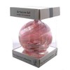 Sienna Glass October Birthstone Glass Friendship Ball-Pink Tourmaline, 11 x