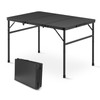 Athena Collection Foldable Camping Table, 35" Small Aluminum Outdoor Folding