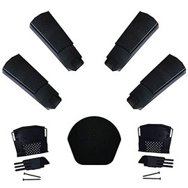 Klober Dry Verge Roof Edging Kit - 12 x Black Dry Verge Units, 1 x Domed Apex End Cap & 2 x Starter Closure Kits