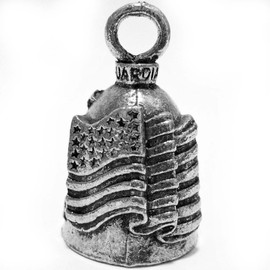 Guardian® Bell Old Glory U.S. American Flag Motorcycle Biker Luck Riding Bell