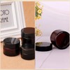 Glass Cosmetic Jars with Lids, 12 Pcs Amber Glass Round