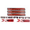6Pcs Elevation Sierra Bed X31 Emblems Door Rear Tailgate Badge