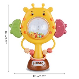 Baby Rattles Toy, Infant High Chair Toy with Suction Cup, Grip and Spin, Seneoric Development, Toddler Tray Toy Gifts 6 12 18 24 Months, 1, 2 Years