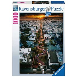 Ravensburger Puzzle 16732 Lombard Street, San Francisco 16732-San Francisco 1000 Pieces, Multi-Colour