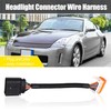 X AUTOHAUX Wiring Harness Adaptor for Headlight Connector Left Right