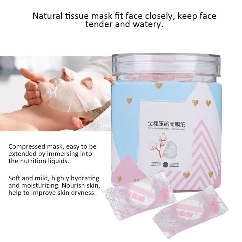 50Pcs/Pack Compressed Face Mask, Disposable Self-made Skin Care Compressed Face