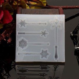 Silicone Fairy Wand Mold for Jewelry Making, Resin Casting, Fondant Crafts Jewelry Pendant Making Jewelry Casting Supplies