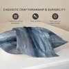 Imitation Silk Pillow Case for Hair and Skin Abstract Blue