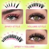 Lash Clusters Kit with Spikes Lashes Clusters Wispy 60D+80D+100D+200D Manga