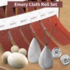 Emery Cloth Roll 6 Grits 8M Sandpaper Rolls with Dispenser