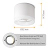 SSC-LUXon Vora Surface-Mounted Ceiling Light Matt White Pack of 4