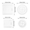 Neikafan Pack of 8 Kumihimo Braided Discs Round and Square