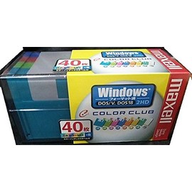 Maxell MFHD18CC40P 3.5-inch FD Windows, 40 Sheets