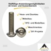 M12 x 45 mm (Pack of 5) Rounded Head Screws