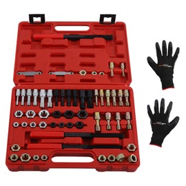 maXpeedingrods 56Pcs Thread Restorer Kit, Rethread Repair Tool, UNC UNF & MetricThread Chaser Repair Set with Thread Pitch Gauge