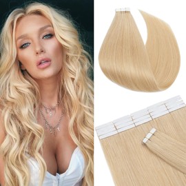 20 + 40 Pieces Real Hair Tape Extensions