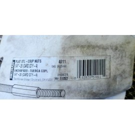 Hillman (4 Pack) Hillman 1/4" Coupling Nuts