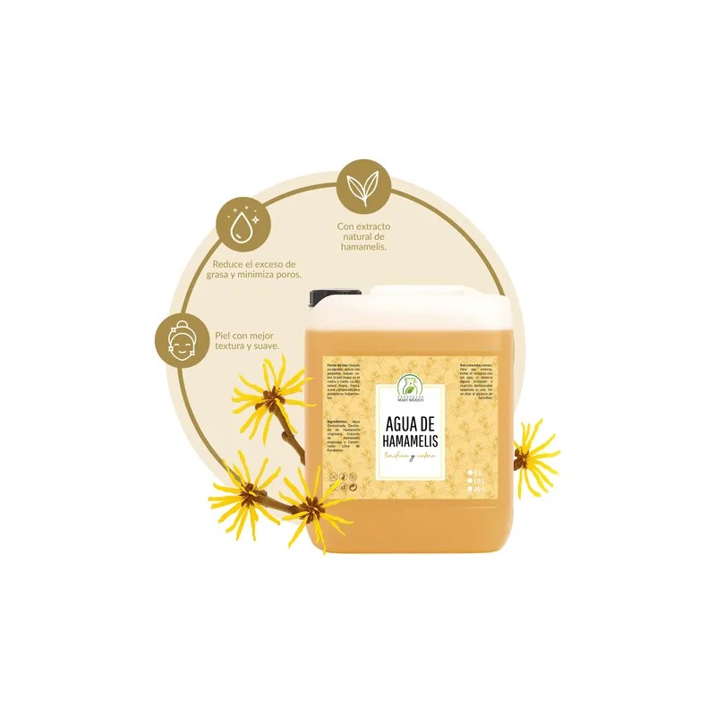 Agua De Hamamelis Tónico Facial Hidrante (5 Litros)
