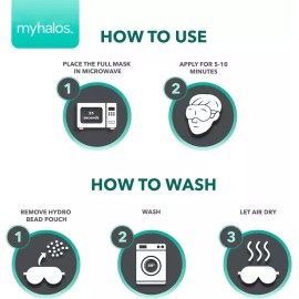 myhalos Microwave Activated Warm Eye Compress For Dry Eyes, Blepharitis And Stye Eye - -