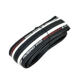Vittoria Rubino Pro IV G2.0 Graphene Clincher Tyre 700 x 25C, White and Black, 2 Tyres, VT1828