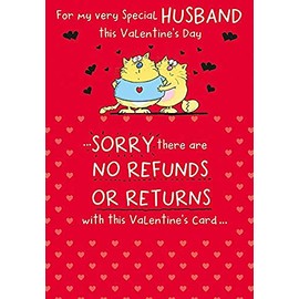 Piccadilly Greetings Humour Valentine'S Card Husband - 9 x 6 Inches - Regal Publishing