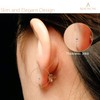 BEADNOVA Stud Earrings for Women Silver Post Earrings Flat Circle