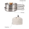 Cooking Pot and Pan Set 304 Stainless Steel Portable Camping