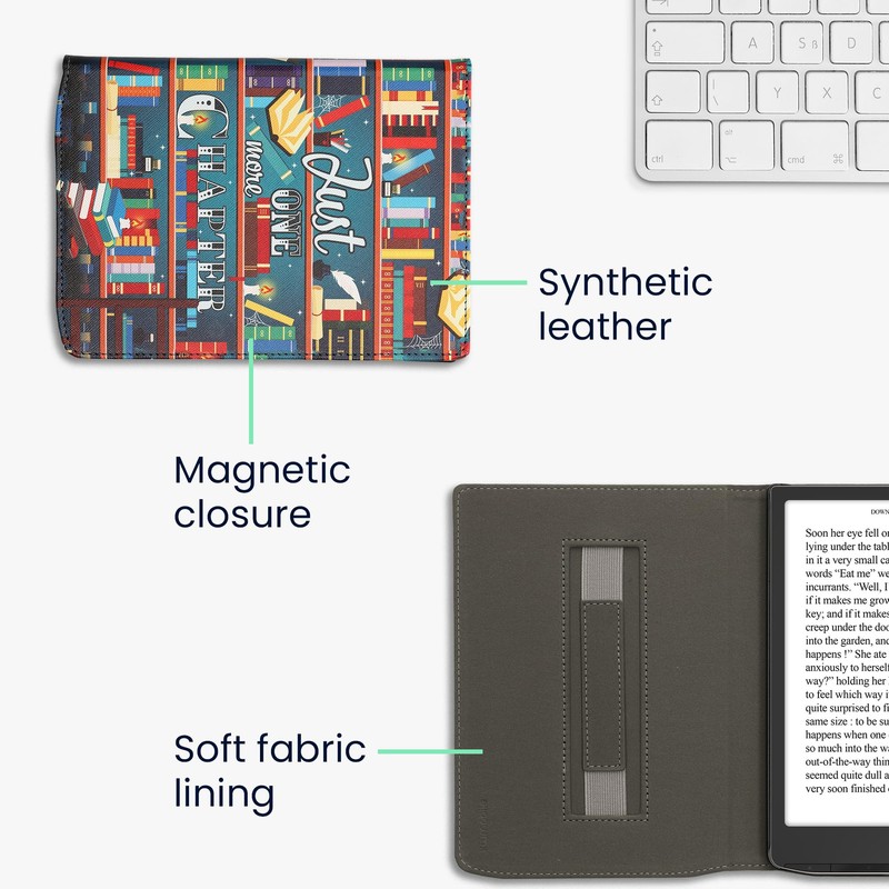 kwmobile Flip Case Compatible with Pocketbook InkPad 4 / Color
