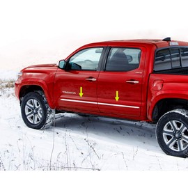 Made in USA! Compatible with 2005-2015 Toyota Tacoma Crew Cab Generic Body Side Molding Trim 1.5" Wide 4PC