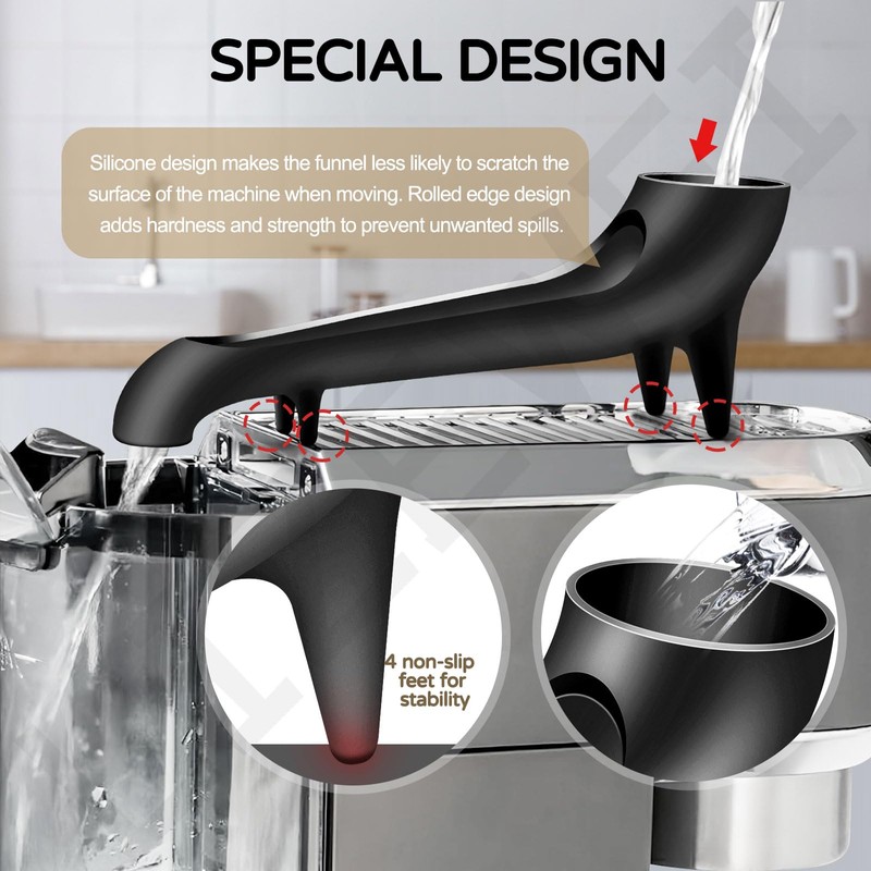 Coffee Machine Water Tank Access Funnel for Breville Esp-resso Machine,