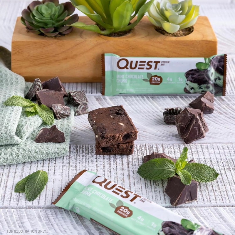 Quest Nutrition Protein Bar Mint Chocolate Chunk 2.12 Oz