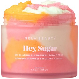 NCLA Hey Sugar Exfoliante Corporal Natural - Exfoliante de Azúcar - Hidrata y Nutre la Piel Seca - Vegano - Sorbete de Colores - 250 ml