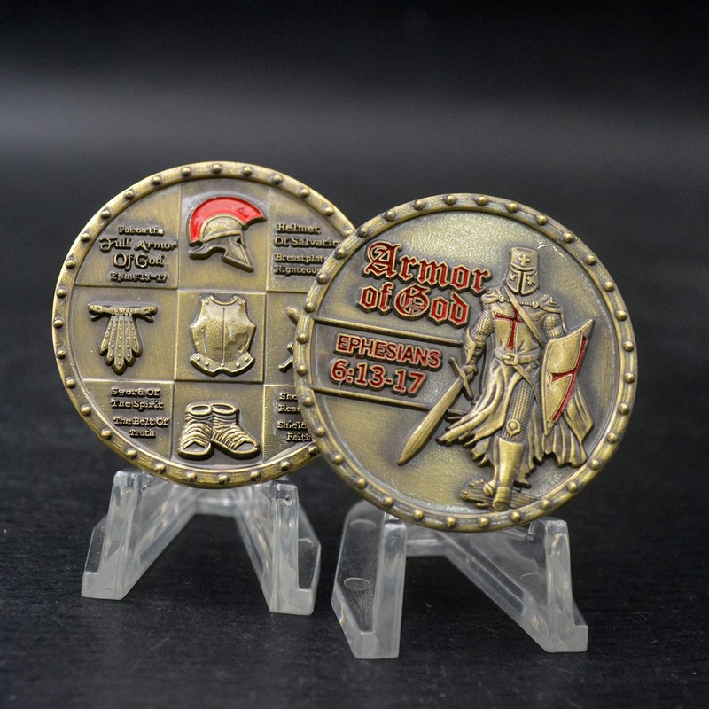 Joygulls Put On The Whole Armor of God Challenge Coin