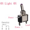 E Support 12V 20A AMP Purple LED Light Rocker Toggle
