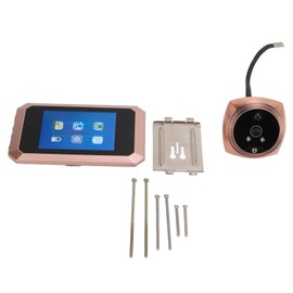 3.5in 2MP Digital Door Peephole Viewer Doorbell Camera Motion Detection Recording Night Vision for Home Outdoor SecurityRose Gold