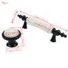 Mewutal 8 Pack Ceramic Drawer Pulls, Black & White Dresser