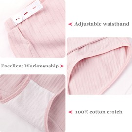 FEOYA Womens Over The Bump Maternity Underwear Cotton Seamless Pregnant Panties High Rise Adjustable Briefs