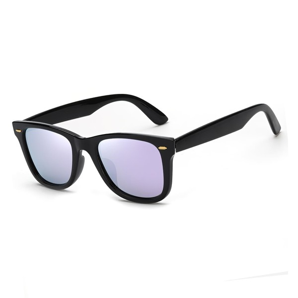 TJUTR Trendy Polarized Sunglasses for Women, Mirror Lens Style Shades