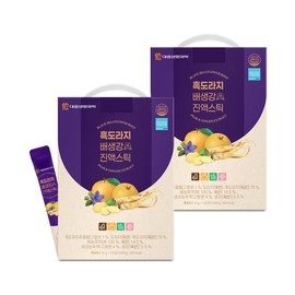 Daewoong Life Science Domestic Black Balloon Flower, Pear, and Ginger Extract Sticks 10g, 100 Packs, 2 Boxes, Throat Health / 대웅생명과학 국내산 흑도라지 배 생강 진액스틱 10g 100포 2박스 목건강