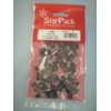 Star Pack 50 Cable Clip Round Black 6MM for TV
