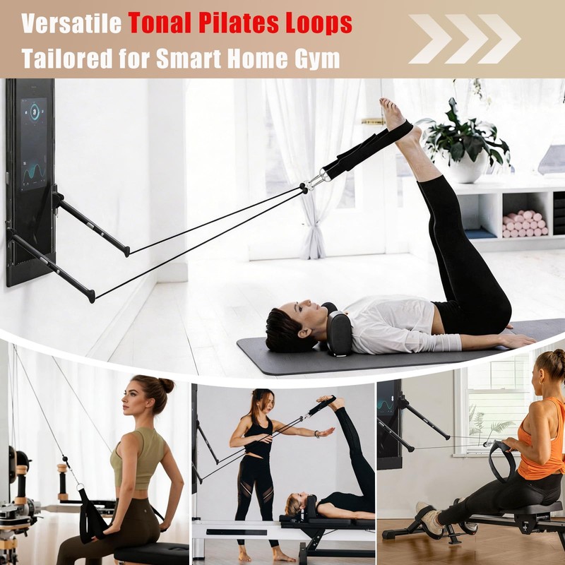 Pilates Loops Compatible with Tonal Smart Home Gym, Double Loop