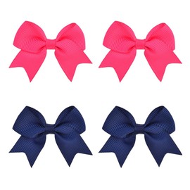 Women Hair Clips with Bowknot 4 Pieces Bow Hair Clips Hair Clips with Bow for Kids Girls Women Hair Clip Hair Bows Girls Bow Hair Clips