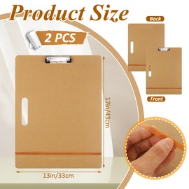 LOPYXBR 2 PCS 13x17 Drawing Boards for Artists, Portable Art Boards for Painting 13x17 Sketch Board with Handle Art Clipboard 13x17 Watercolor Board with Handle for Studio, Fit in Artist Tote
