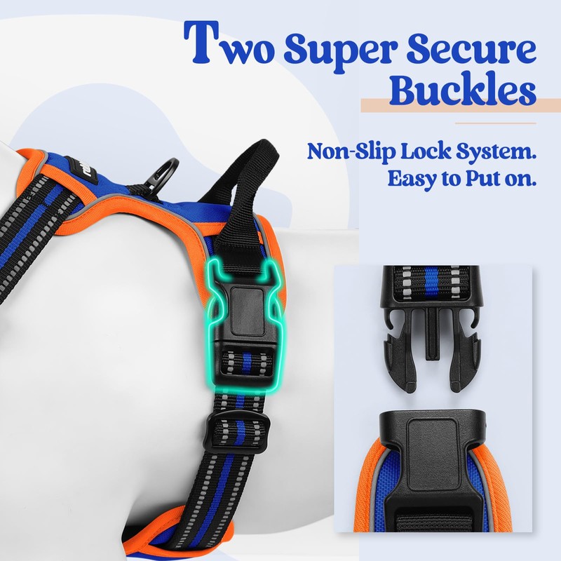 rabbitgoo Dog Harness Large Dog No Pull Pet Harness with