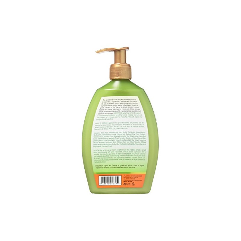 Organic Hair Energizer 5 in 1 Rejuvenating Conditioner with Pro