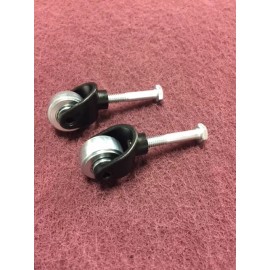 Clarke *Set of 2* Wheel Caster assembly for Clarke B2 edger sander OEM #19901A 10212A