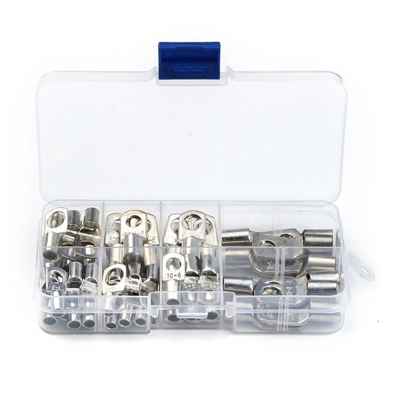 60Pcs SC Tinned Copper Lug Ring Wire Connectors Heavy Duty