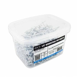 Doc's Industries 1/8″ Aluminum Acoustical Pop Rivets White – 500 Pack