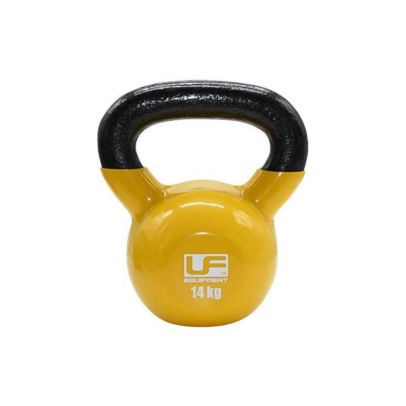 UFE Vinyl Coated Kettlebell - 14kg Yellow
